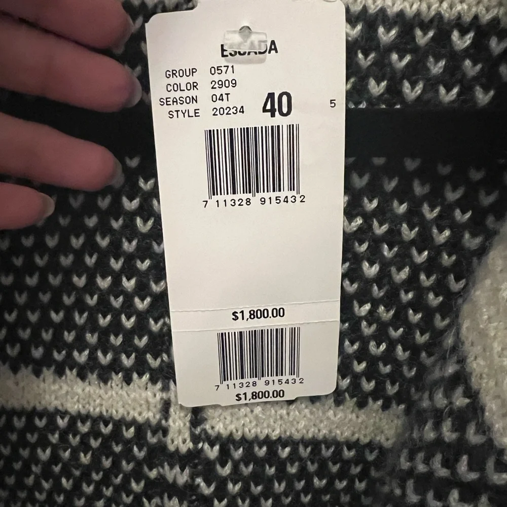 Escada Mohair/Wool Blend Belted Coat NWT - Picture 8 of 9